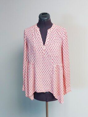 Maeve Long Sleeve V-Neck Blouse - Size 0 (S)
